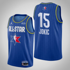 Denver Nuggets Nikola Jokic #15 Game Reserves Blue 2020 All-Star Jersey