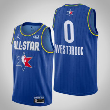 Houston Rockets Russell Westbrook #0 Game Reserves Blue 2020 All-Star Jersey