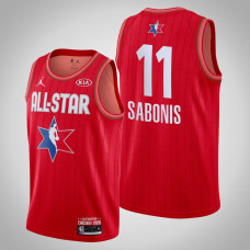 Indiana Pacers Domantas Sabonis #11 Game Reserves Red 2020 All-Star Jersey