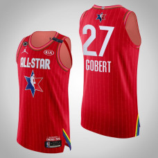 Jazz Rudy Gobert #27 Game Authentic Red 2020 All-Star Jersey