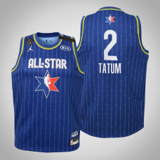 Youth Team LeBron Jayson Tatum #2 Celtics Blue Game 2020 All-Star Jersey