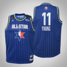 Youth Atlanta Hawks Trae Young #11 Blue Game 2020 All-Star Jersey