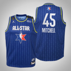 Youth Utah Jazz Donovan Mitchell #45 Blue Game 2020 All-Star Jersey
