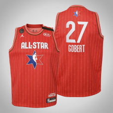 Youth Utah Jazz Rudy Gobert #27 Red Game 2020 All-Star Jersey