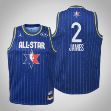 Youth Los Angeles Lakers LeBron James #2 Blue Game 2020 All-Star Jersey