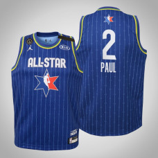 Youth Team LeBron Chris Paul #2 Thunder Blue Game 2020 All-Star Jersey