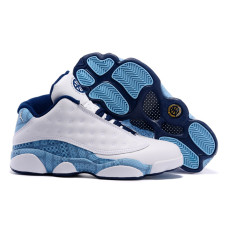 Air Jordan 13 Low Quai White Blue Shoes