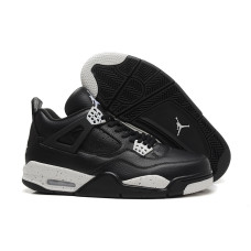 2015 Air Jordan 4 Retro Oreo Black Tech Grey Black Shoes