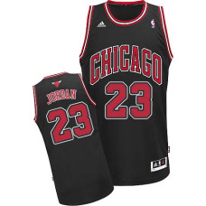 Michael Jordan Swingman Men's NBA Chicago Bulls Jersey #23 Black Alternate