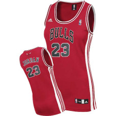 Michael Jordan Swingman Women's NBA Chicago Bulls Jersey #23 Red Road