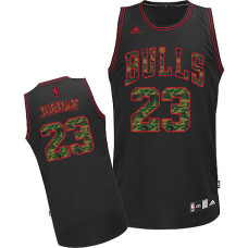 Michael Jordan Swingman Men's NBA Chicago Bulls Jersey #23 Black Camo Fashion
