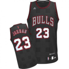 Michael Jordan Swingman Men's NBA Chicago Bulls Jersey #23 Black Rhythm Fashion