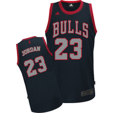 Michael Jordan Swingman Men's NBA Chicago Bulls Jersey #23 Black Graystone Fashion