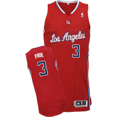 Chris Paul Authentic Red Los Angeles Clippers #3 Road Jersey