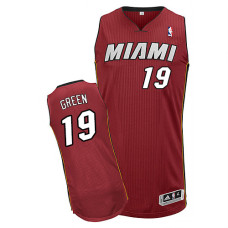 Gerald Green Authentic Red Miami Heat #19 Alternate Jersey