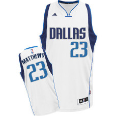 Wesley Matthews Swingman White Dallas Mavericks #23 Home Jersey