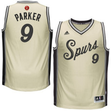 Tony Parker Authentic Cream San Antonio Spurs 2015-16 Christmas Day #9 Jersey
