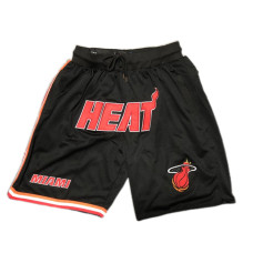 Heat Just Don Co-branded Black Mitchell & Ness Vintage Basketball Pocket Shorts