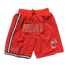Heat Just Don Co-branded Red Mitchell & Ness Vintage Basketball Pocket Shorts